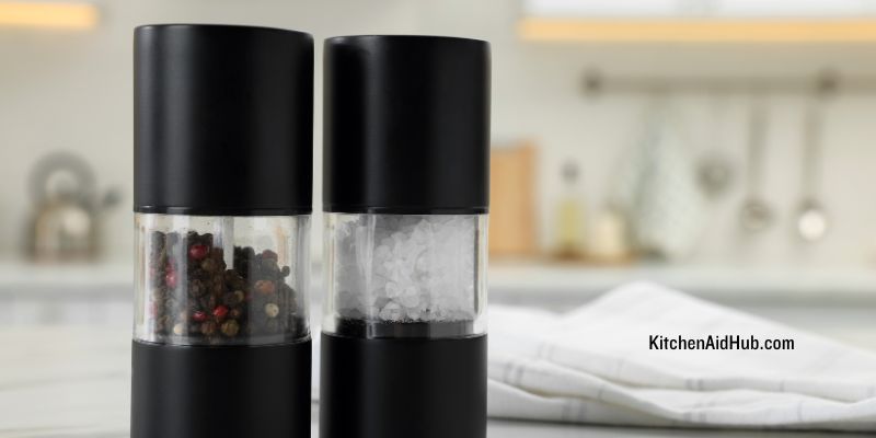 electric salt and pepper grinder set