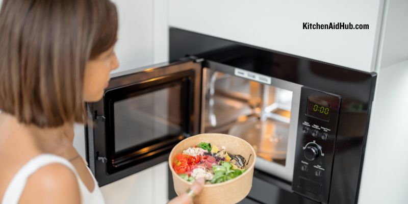 black stainless steel countertop microwave