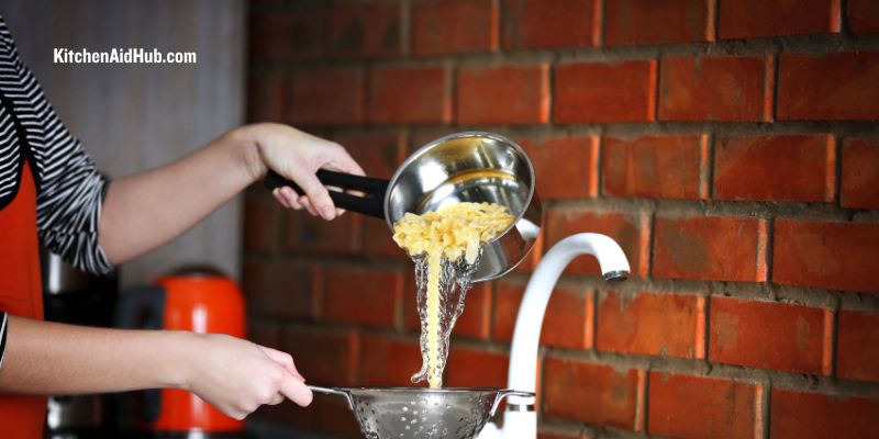 stainless steel pasta strainer