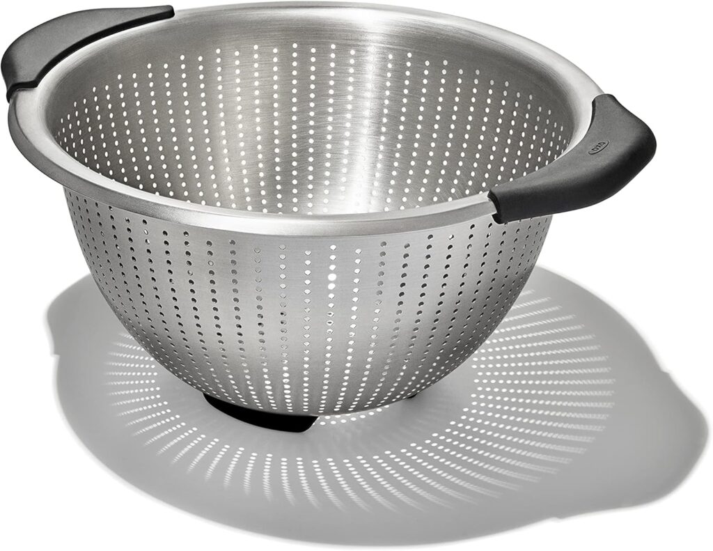 stainless steel pasta strainer